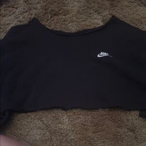 Nike Black Crop Top T-Shirt